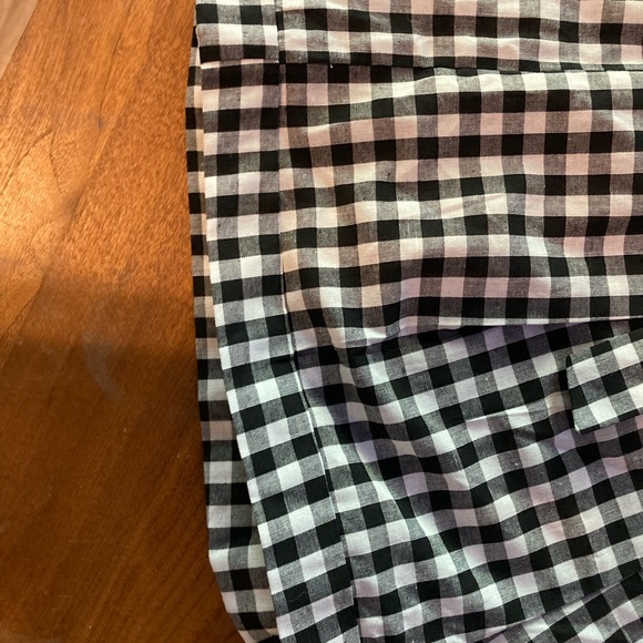 Do + Be Black and White Gingham High-Waisted Short with Tie - Picture 5 of 5